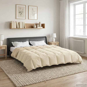 Winterbettdecke Creme 220x260 cm Mikrofaser