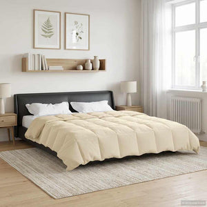 Winterbettdecke Creme 240x260 cm Mikrofaser
