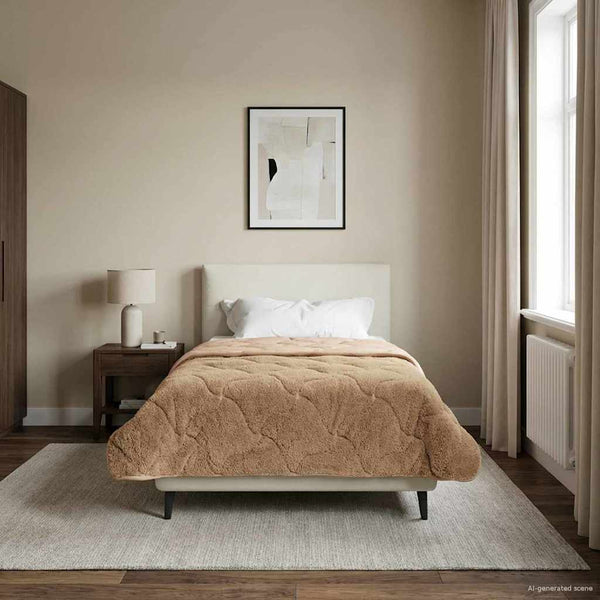 Sommerdecke Taupe 135 x 220 cm
