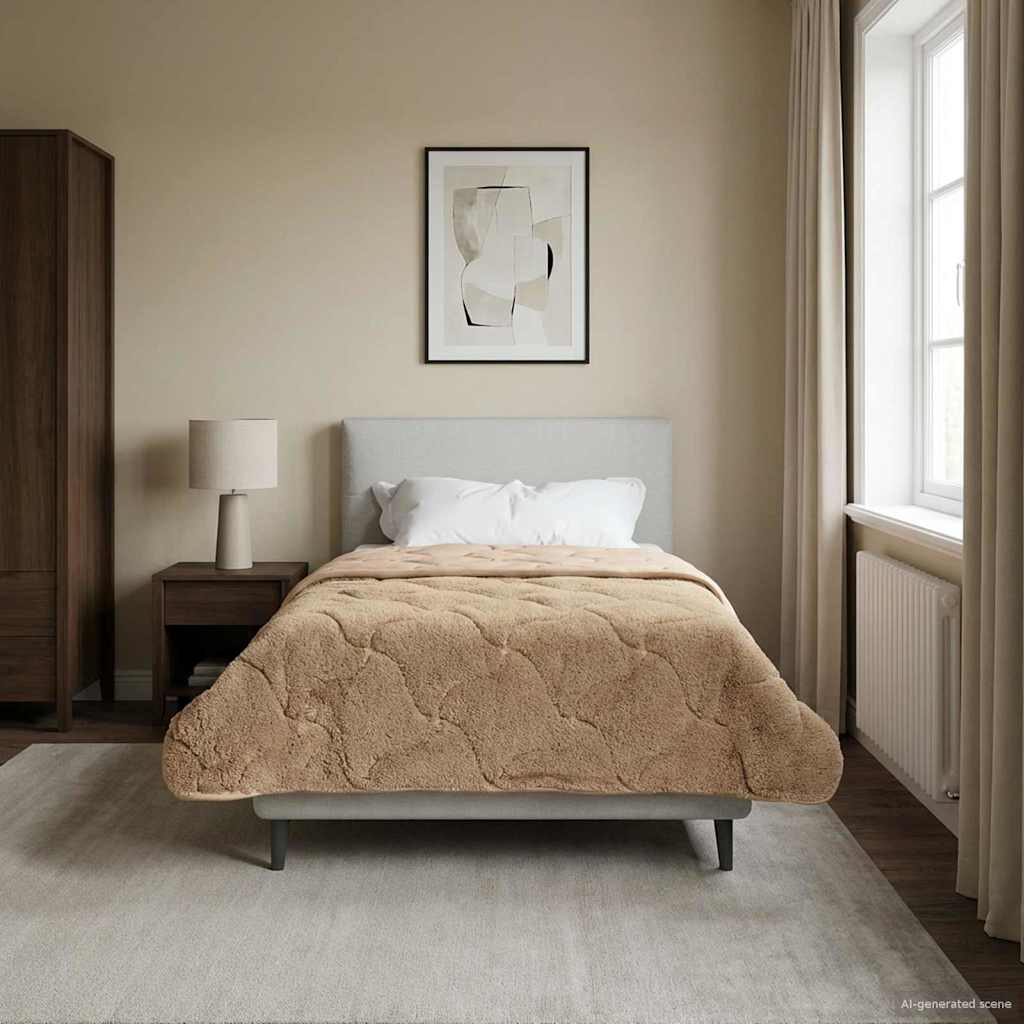 Sommerdecke Taupe 155x220 cm Mikrofaser