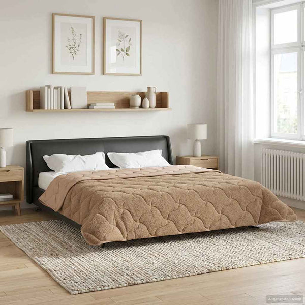 Sommerdecke Taupe 200x220 cm Mikrofaser