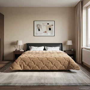 Sommerdecke Taupe 200x220 cm Mikrofaser