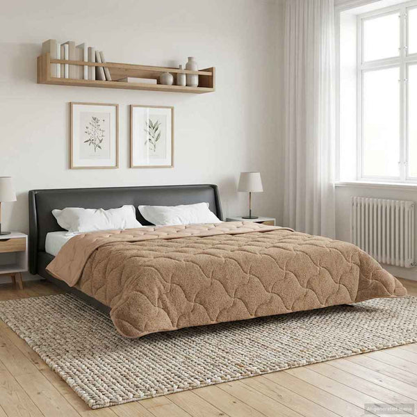 Sommerdecke Taupe 220x260 cm Mikrofaser
