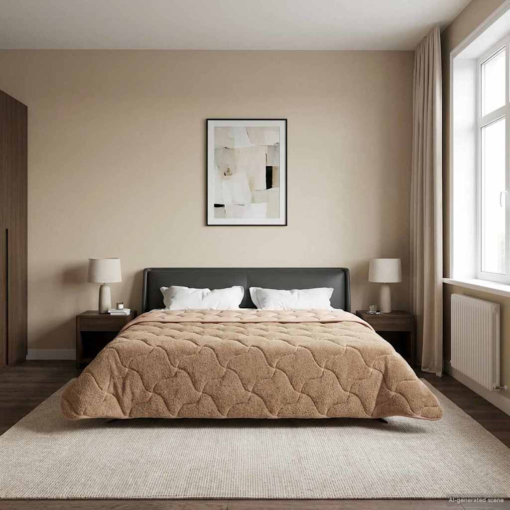 Sommerdecke Taupe 220x260 cm Mikrofaser