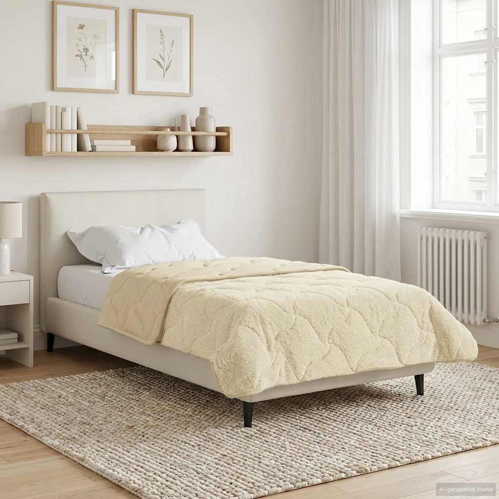Sommerdecke Creme 135x220cm Mikrofaser