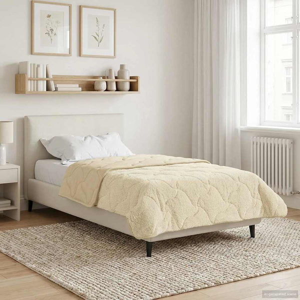 Sommerdecke Creme 135x220cm Mikrofaser