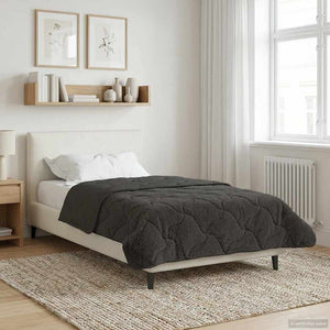 vidaXL Padded Winter Duvet Anthracite 135 x 200 cm