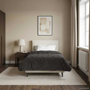 vidaXL Padded Winter Duvet Anthracite 135 x 200 cm