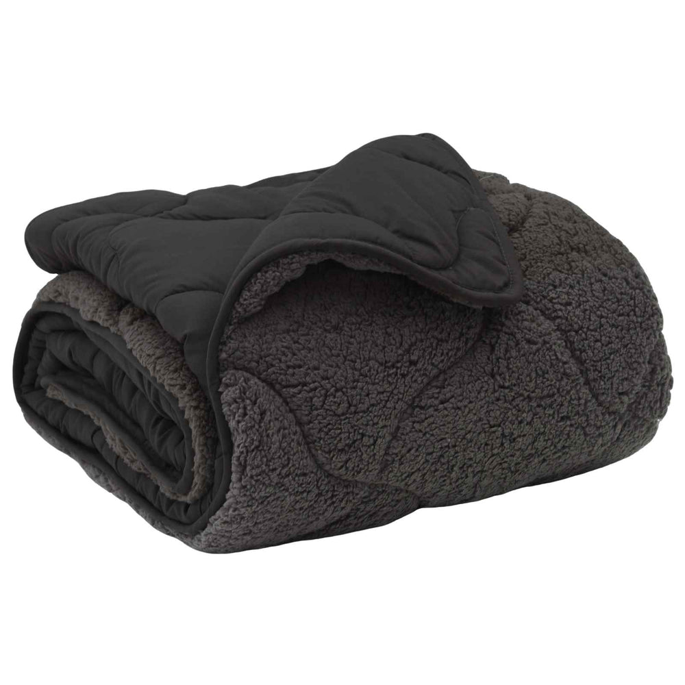 vidaXL Padded Winter Duvet Anthracite 135 x 200 cm