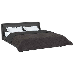 vidaXL Couette d'hiver matelassée anthracite 200 x 240 cm