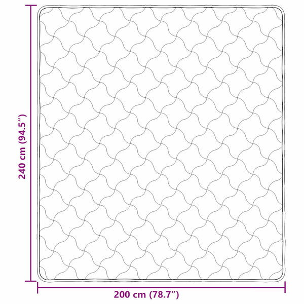 vidaXL Couette d'hiver matelassée anthracite 200 x 240 cm