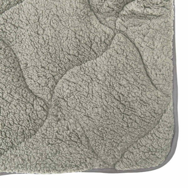 vidaXL Winter Duvet Quilted Light Grey 135 x 200 cm