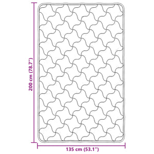 vidaXL Winter Duvet Quilted Light Grey 135 x 200 cm