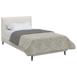 vidaXL Winter Quilted Duvet Light Grey 140 x 220 cm