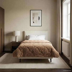 Winterbettdecke Taupe 135x200 cm