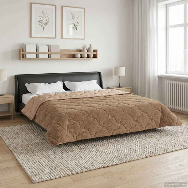 Winterbettdecke Taupe 200x240 cm