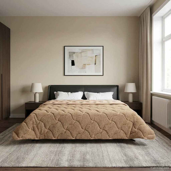 Winterbettdecke Taupe 200x240 cm