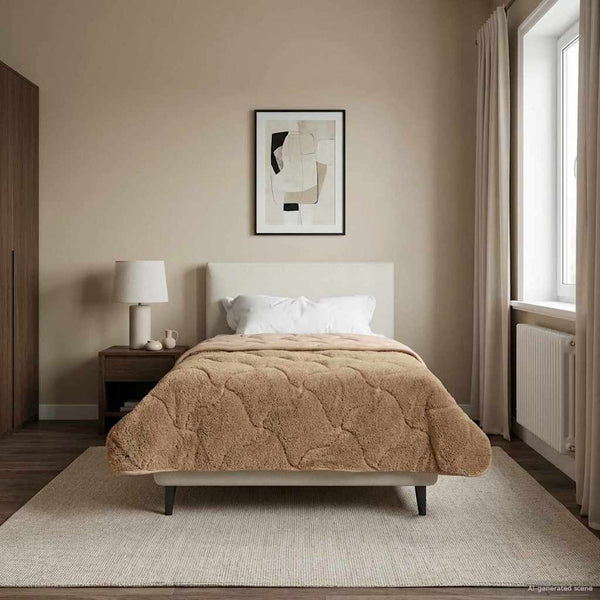 Winterbettdecke Taupe 140x220 cm