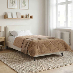 Winterbettdecke Taupe 155x220 cm