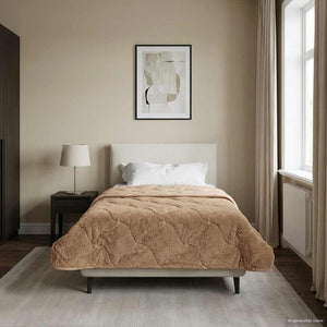 Winterbettdecke Taupe 155x220 cm
