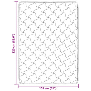 Winterbettdecke Taupe 155x220 cm