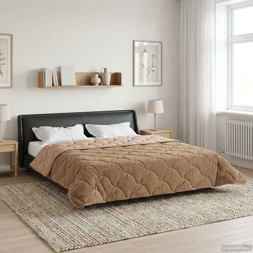 Winterbettdecke Taupe 220x260 cm