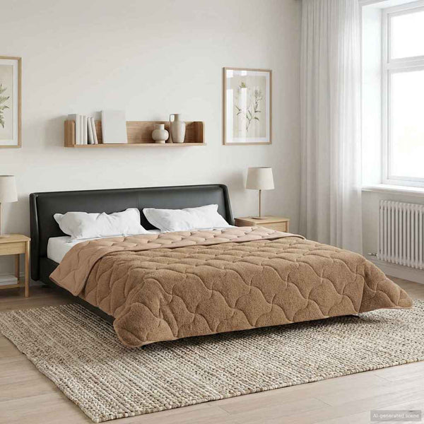 Winterbettdecke Taupe 220x260 cm