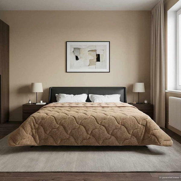 Winterbettdecke Taupe 220x260 cm