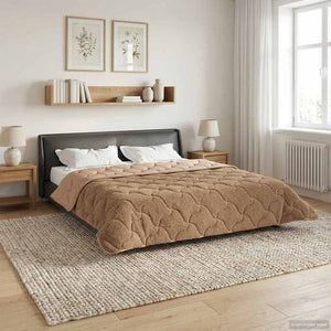 Winterbettdecke Taupe 240x260 cm