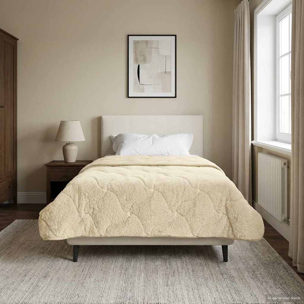 Winterbettdecke Creme 155x200 cm