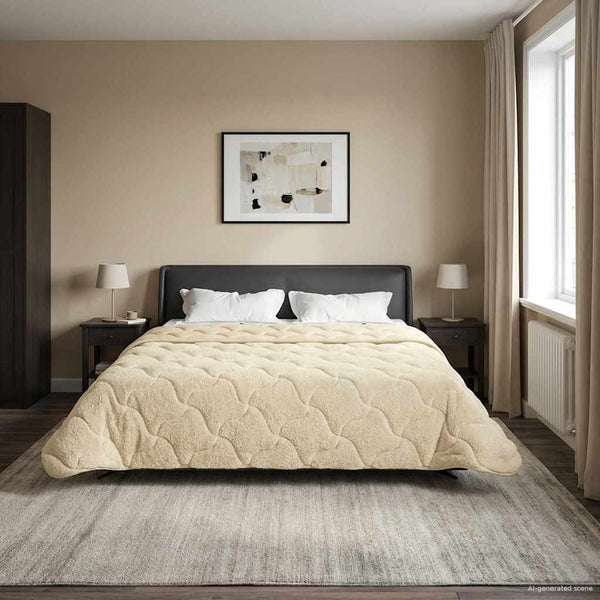 Winterbettdecke Creme 200x200cm