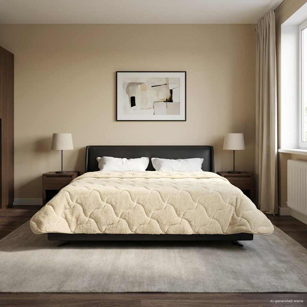 Creme Winterbettdecke 220x240 cm