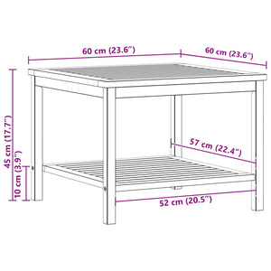 Akazie Beistelltisch Massivholz 60x60 cm