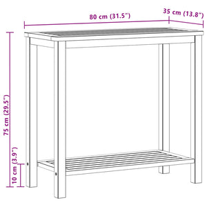 Akazienholz Gartenkonsole Tisch 80cm