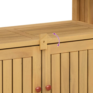 Akazienholz Gartenkonsole Tisch 110cm