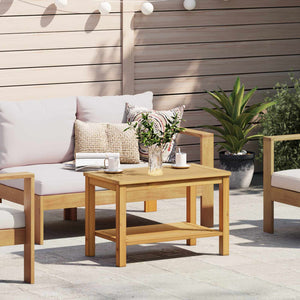 vidaXL Table d'appoint Bois d'Acacia Massif Huilé 70 x 40 x 45 cm