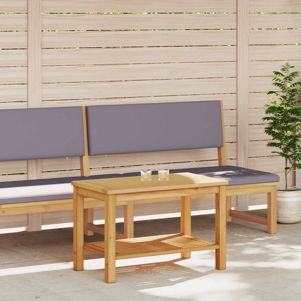 vidaXL Table d'appoint Bois d'Acacia Massif Huilé 70 x 40 x 45 cm