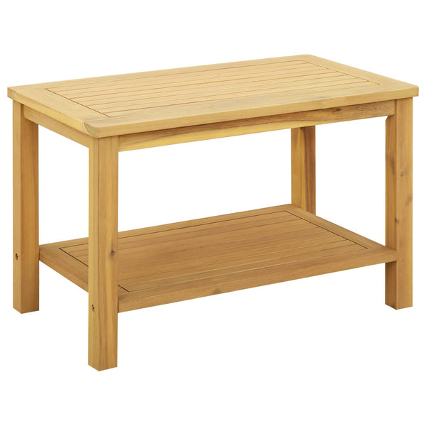vidaXL Table d'appoint Bois d'Acacia Massif Huilé 70 x 40 x 45 cm