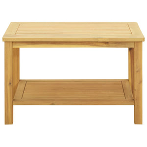 vidaXL Table d'appoint Bois d'Acacia Massif Huilé 70 x 40 x 45 cm