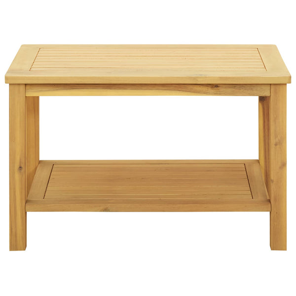vidaXL Table d'appoint Bois d'Acacia Massif Huilé 70 x 40 x 45 cm