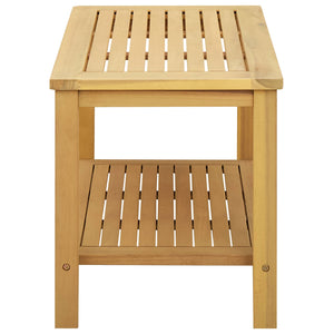 vidaXL Table d'appoint Bois d'Acacia Massif Huilé 70 x 40 x 45 cm