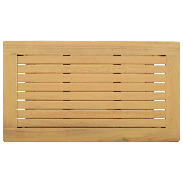vidaXL Table d'appoint Bois d'Acacia Massif Huilé 70 x 40 x 45 cm