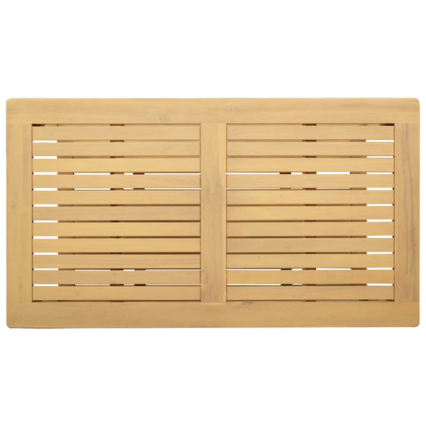 Akazie Beistelltisch Massivholz 90x50 cm