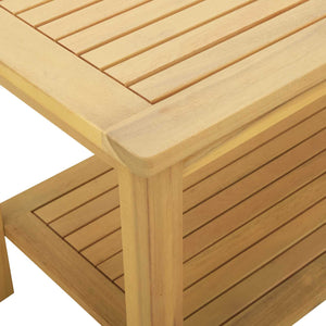 Akazie Beistelltisch Massivholz 110x55 cm