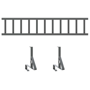 Dachschneeschild Anthrazit Stahl 100cm
