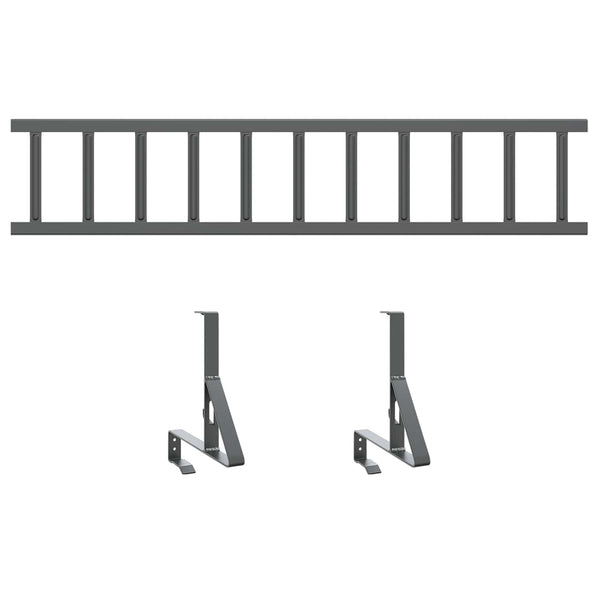 Dachschneeschild Anthrazit Stahl 100cm