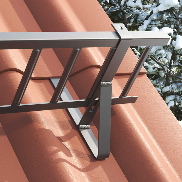 Anthrazit Dach Schneeschild Stahl 800cm