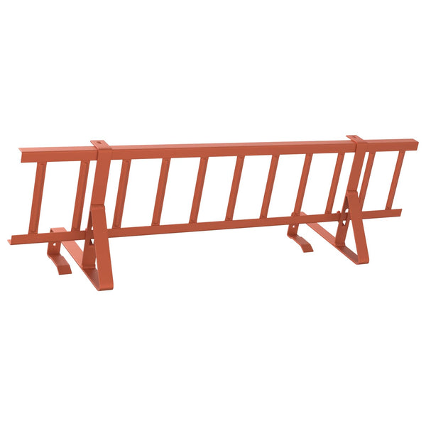 Dachschneefang Rot Stahl 100cm
