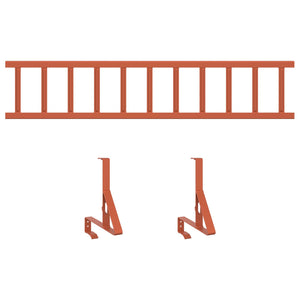 Dachschneefang Rot Stahl 100cm
