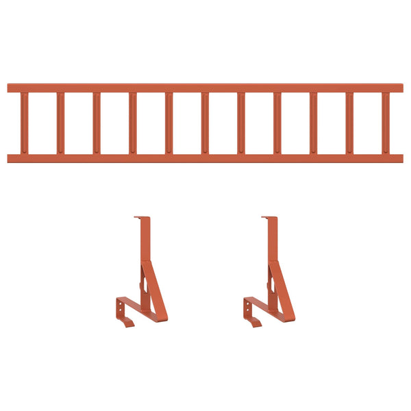 Dachschneefang Rot Stahl 100cm
